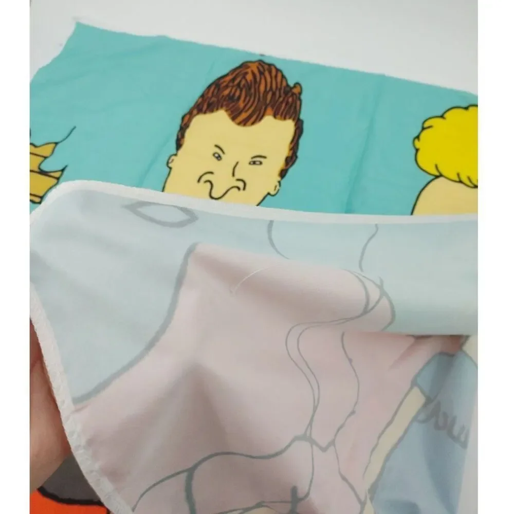 MTV Beavis and Butt-Head Poster Wall Art TV Show Cartoon Fabric Tapestry Idiocy